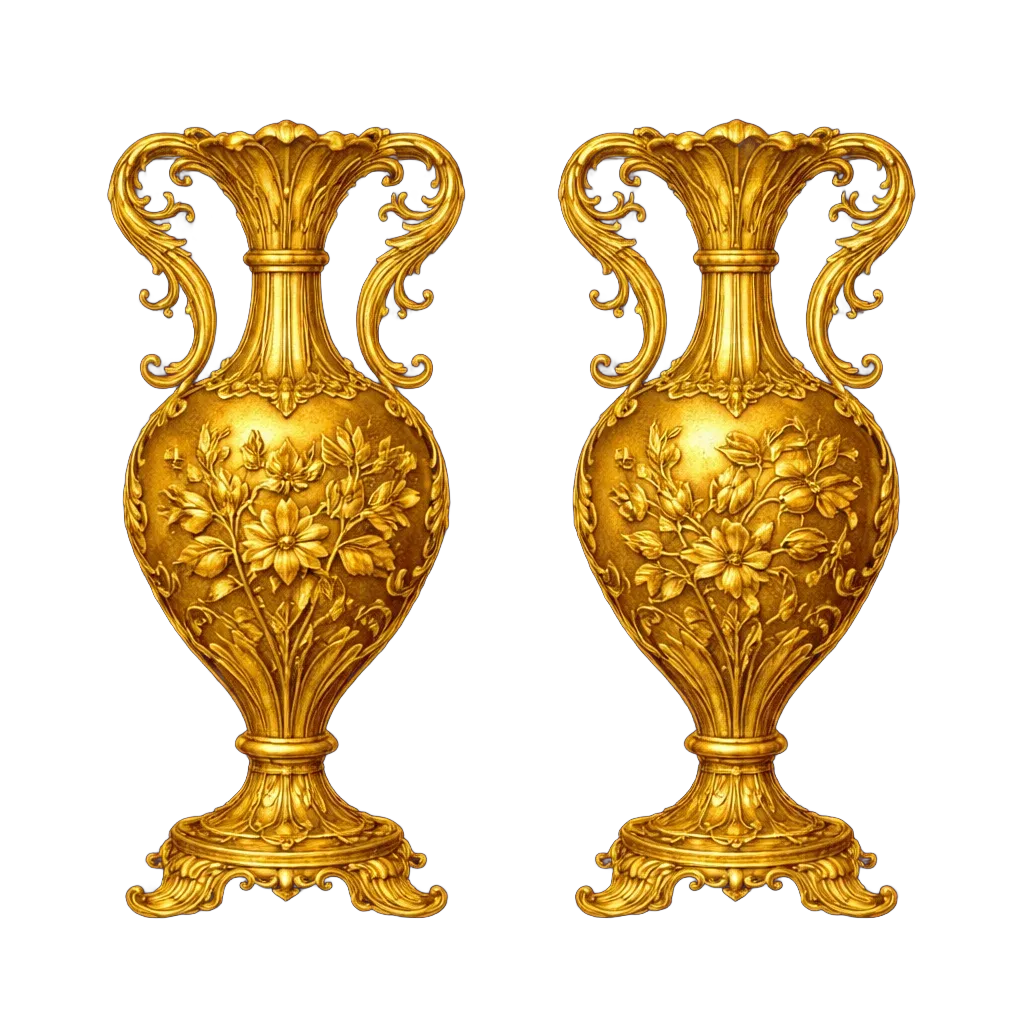 Decoración y coleccionismo — jarrones ornamentados