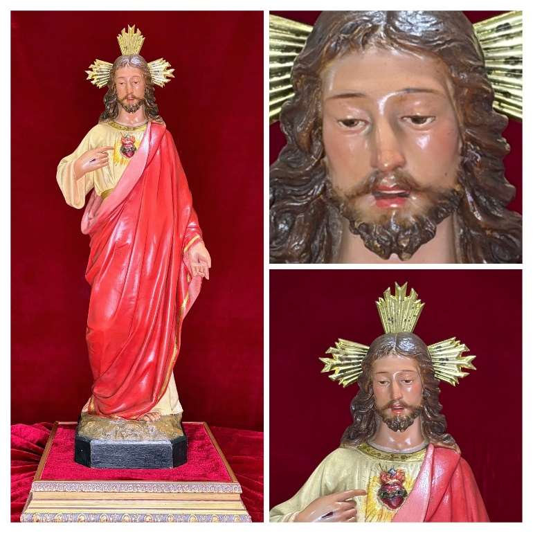 Sagrado Corazón de Jesús · Olot (c. 1930) · 52 cm