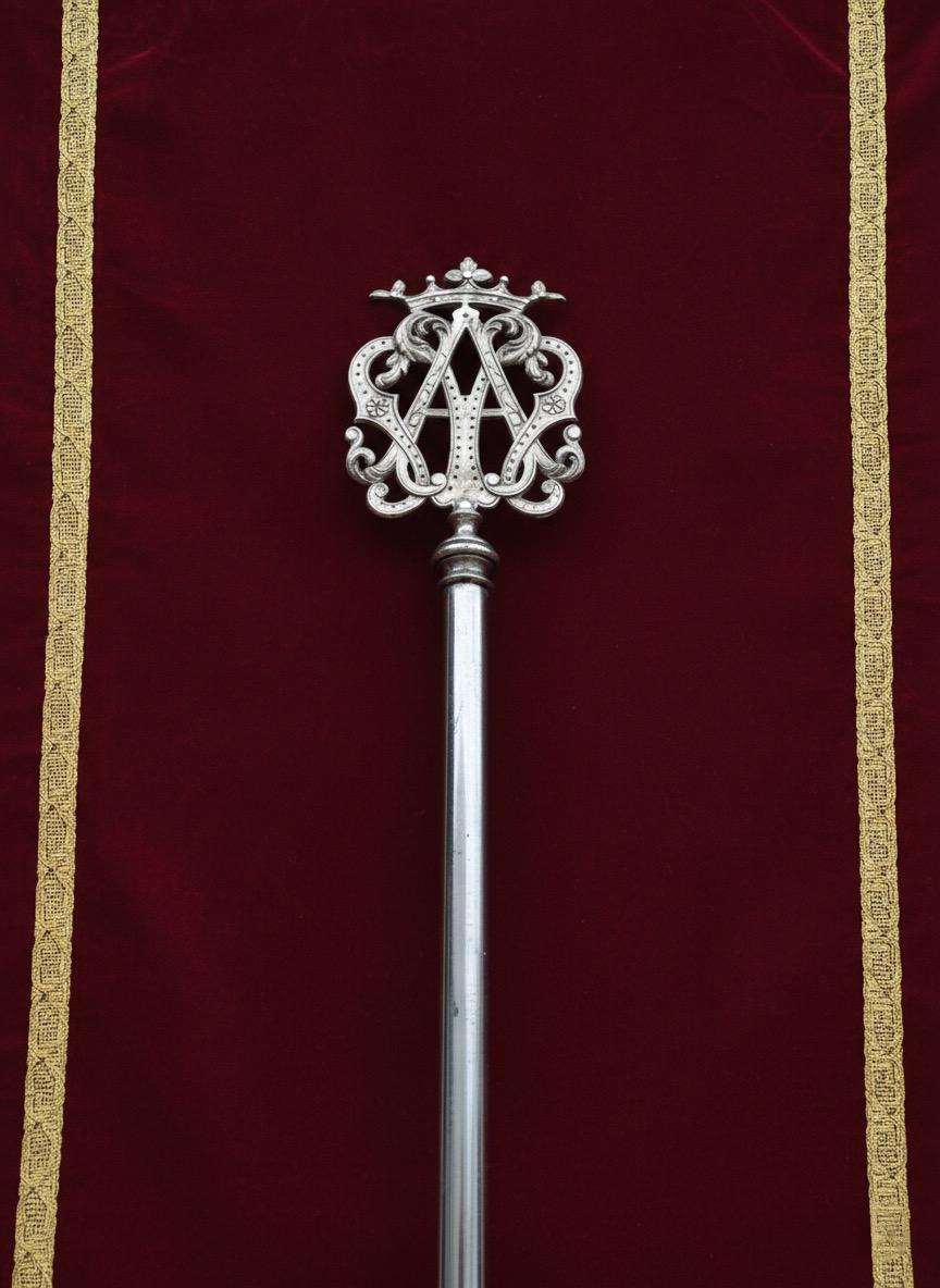 Asta procesional con anagrama de María (2,70 m)