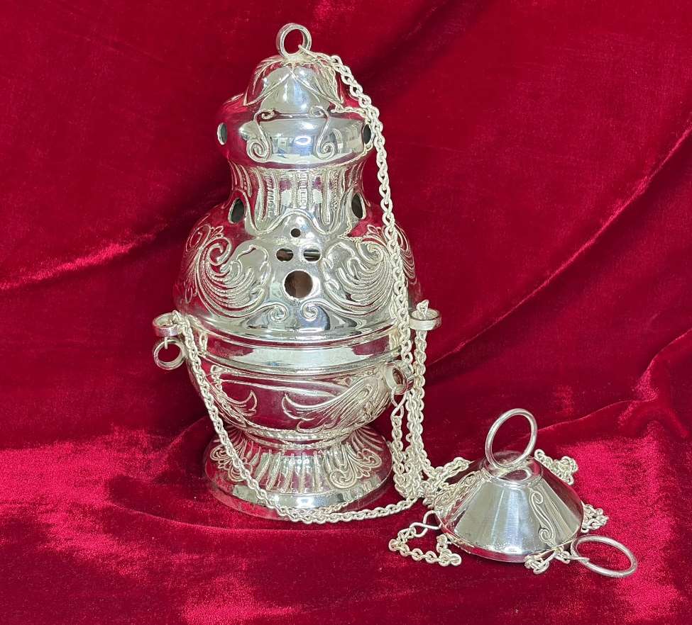 Incensario italiano restaurado (23 cm)